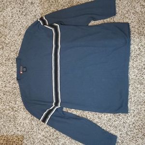 Men's blue sweater, Large, striped